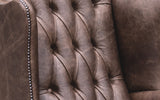 Elsie Vintage Leather Wing Back Chair