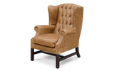 Elsie Vintage Leather Wing Back Chair