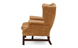 Elsie Vintage Leather Wing Back Chair